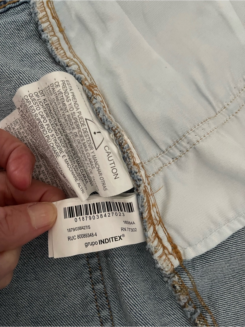 Zara denim button front short sleeve dress. Size sm - Picture 13 of 16